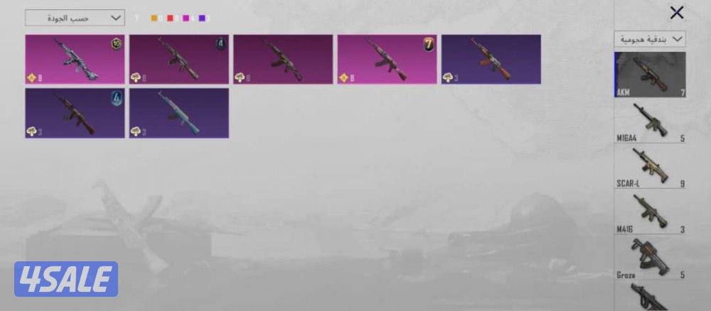 حساب ببجي للبيع بيعه سريعه السعر علا السوم13