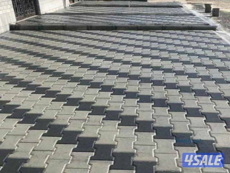 معلم بلاط..تركيب بلاط متداخل..بلاط خارجي.. معلم كاشي .5