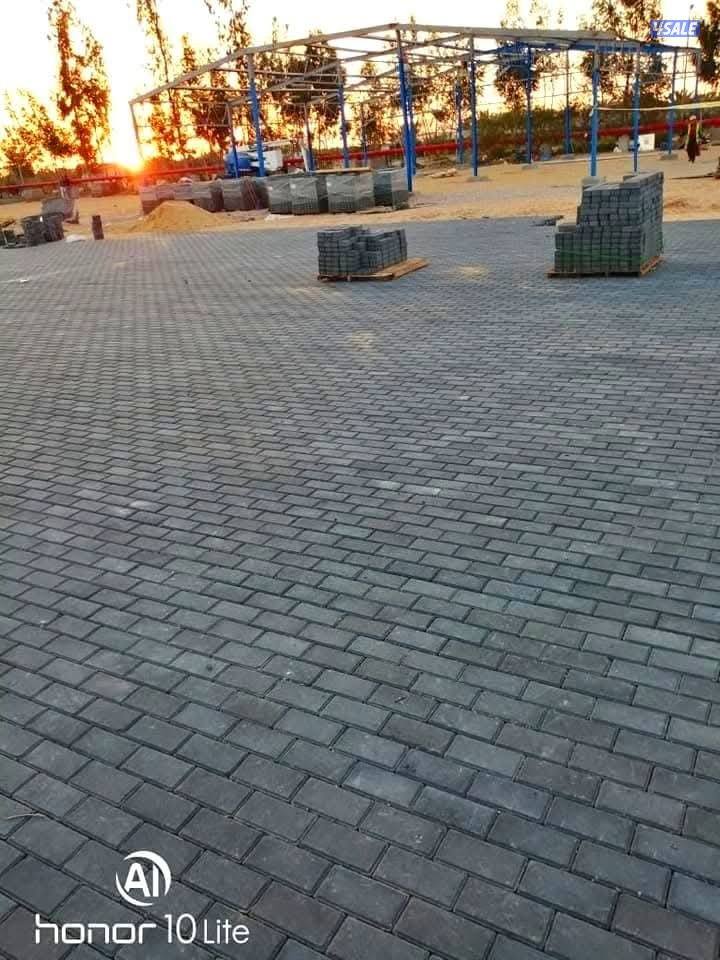 معلم بلاط..تركيب بلاط متداخل..بلاط خارجي.. معلم كاشي .9