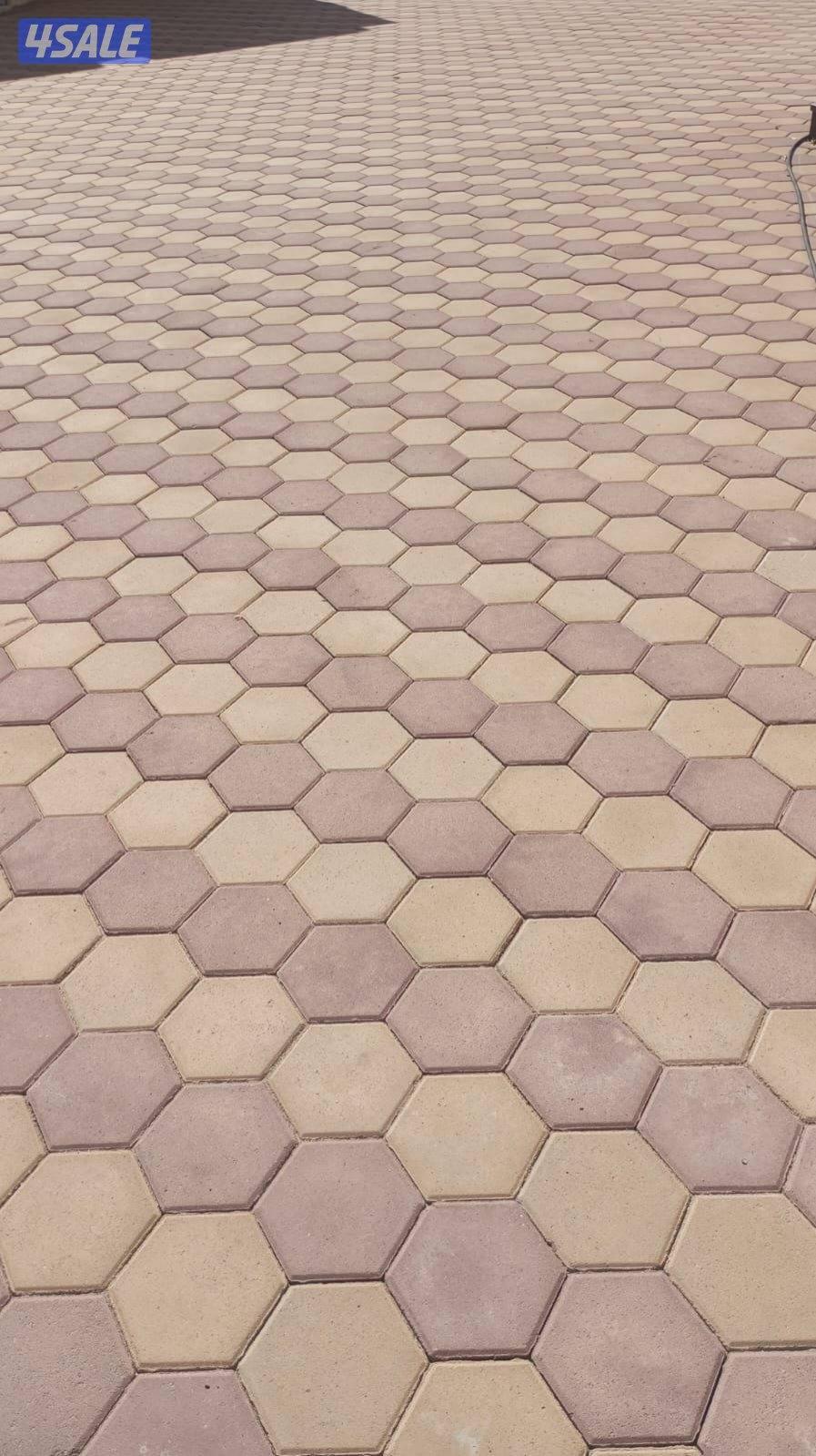 معلم بلاط..تركيب بلاط متداخل..بلاط خارجي.. معلم كاشي .10