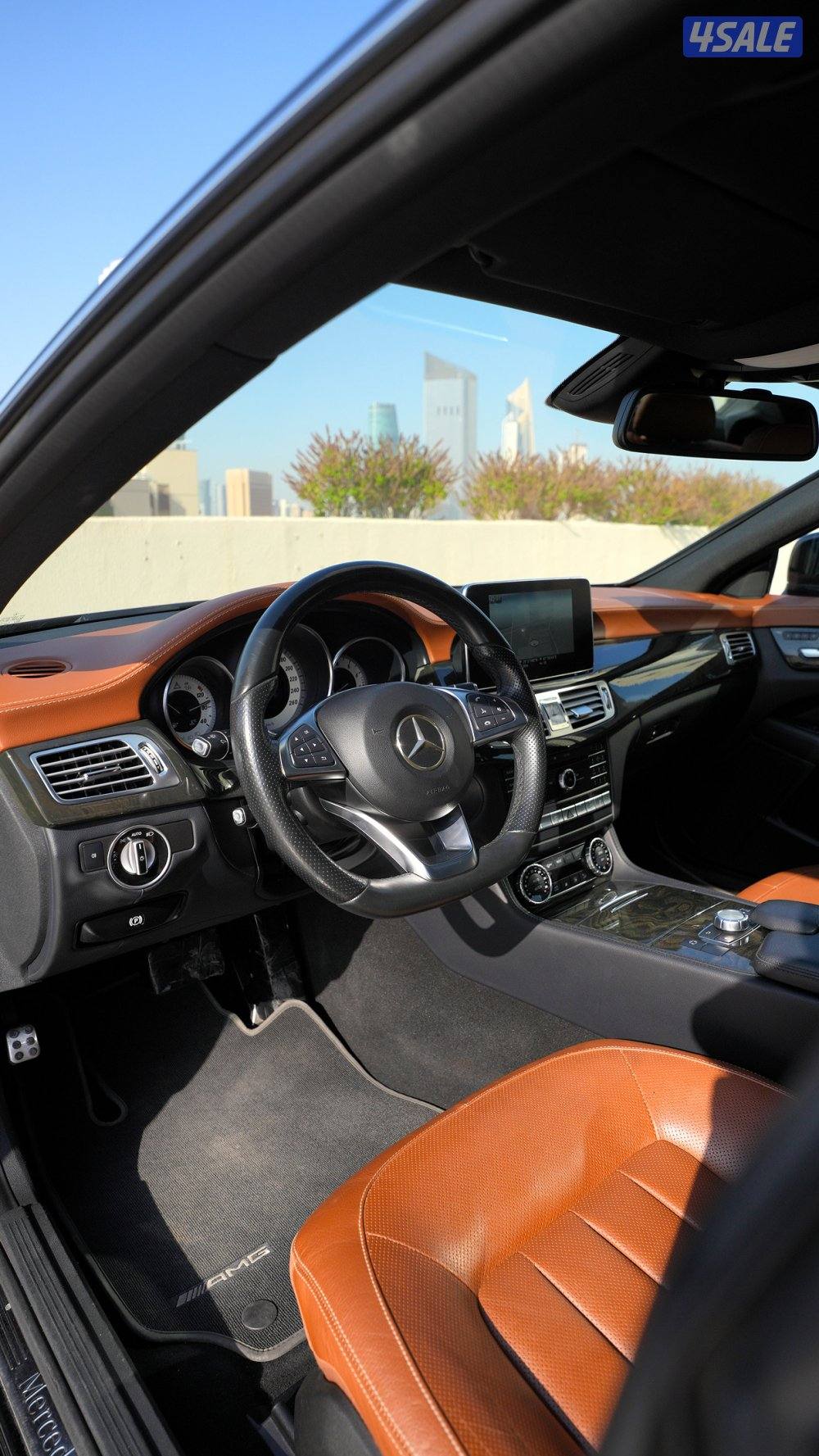 مرسيدس سي أل أس 500 موديل 2015 صبغ الوكالة وارد البشر ماشي 103km8