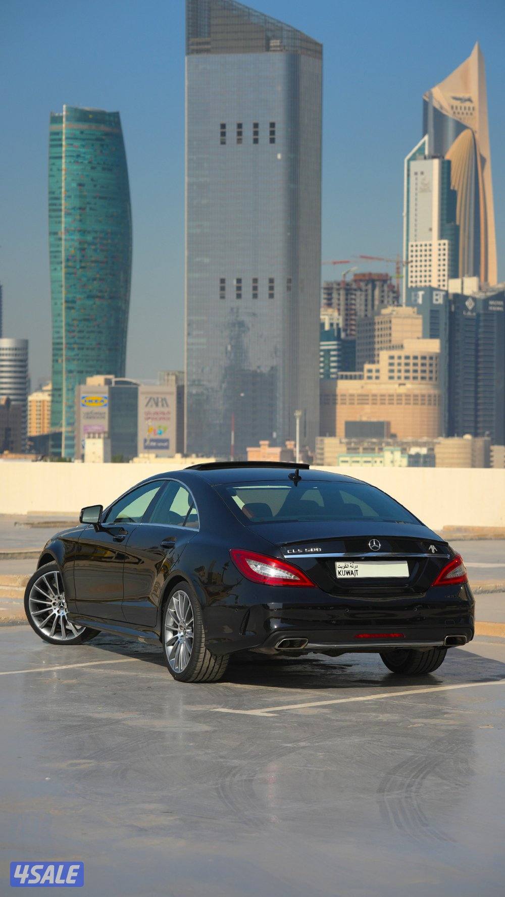 مرسيدس سي أل أس 500 موديل 2015 صبغ الوكالة وارد البشر ماشي 103km1