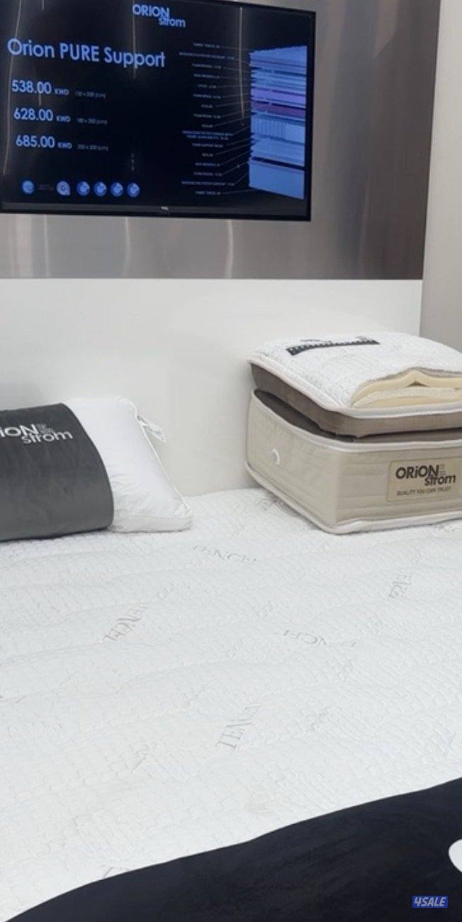 مرتبة اوراين ستروم جديدة استعمال شهرين وسبب البيع تغير حجم السرير فقط2