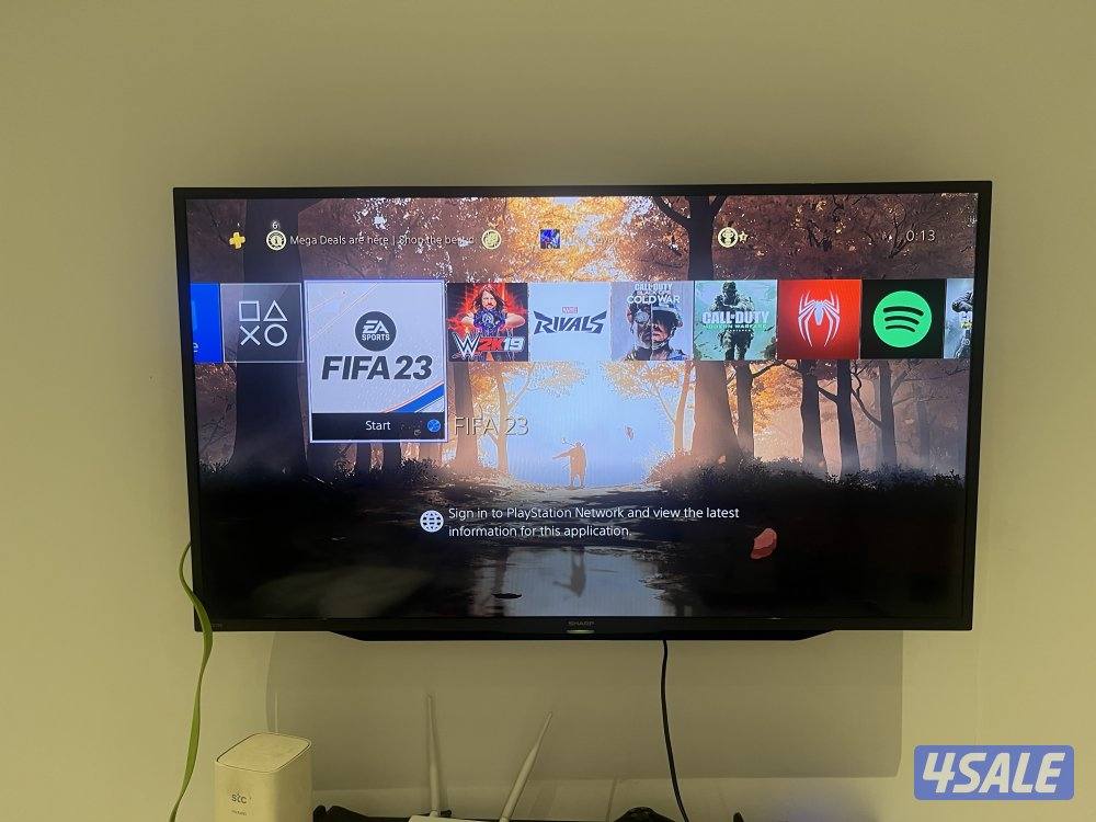 PS4 slim with 6 top games with a dual controller charger0