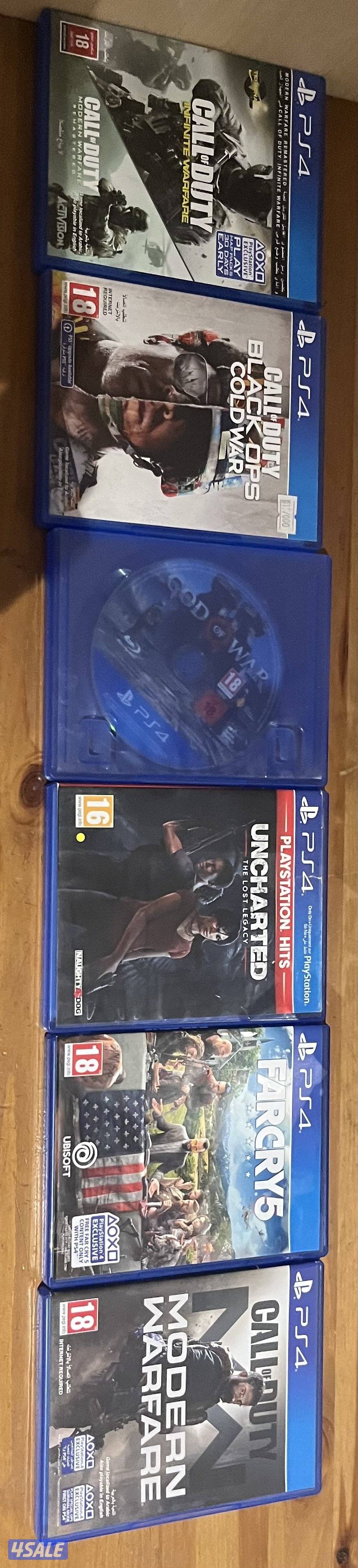 PS4 slim with 6 top games with a dual controller charger1