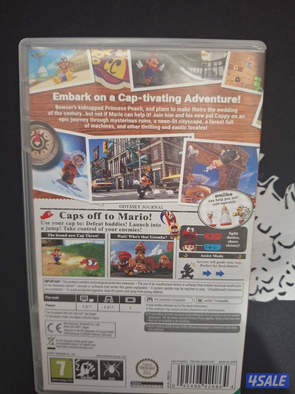 Super mario odessy Nintendo switch game card used1