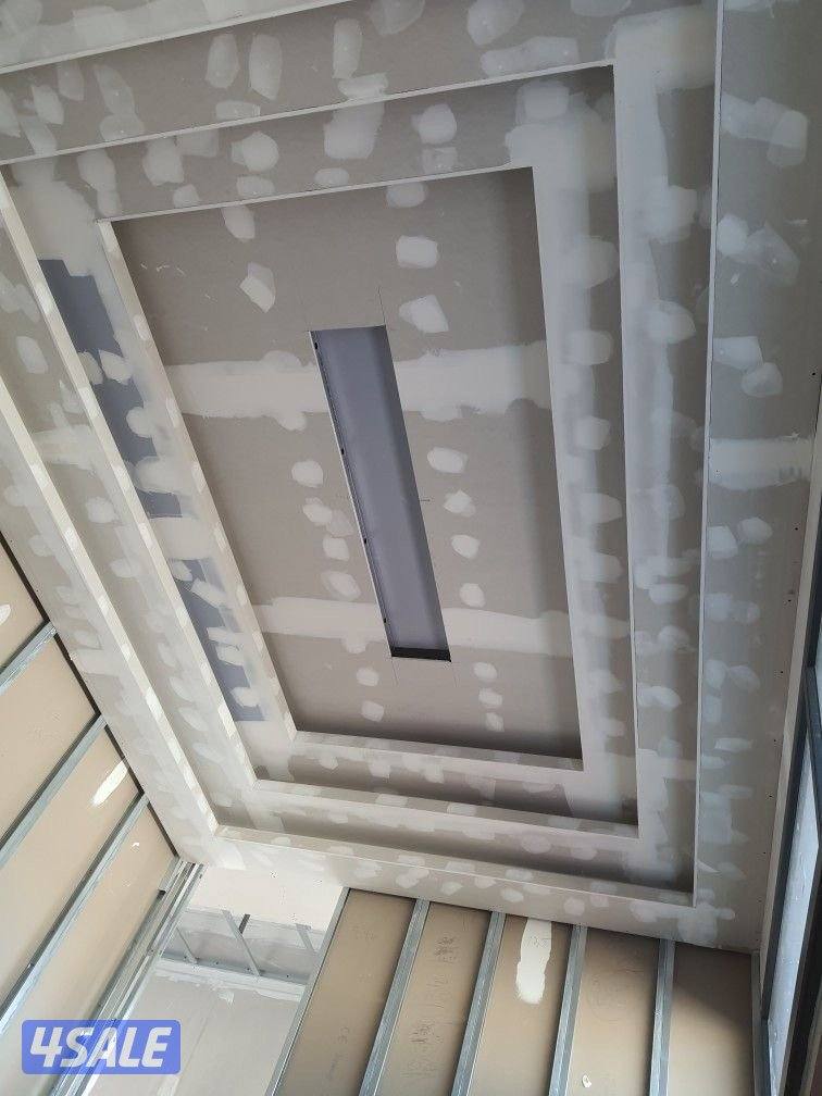 ديكور جبس بورد اسقف قواطع بارتيش جبس بورد اسمنت بورد اصباغ بديل خشب1