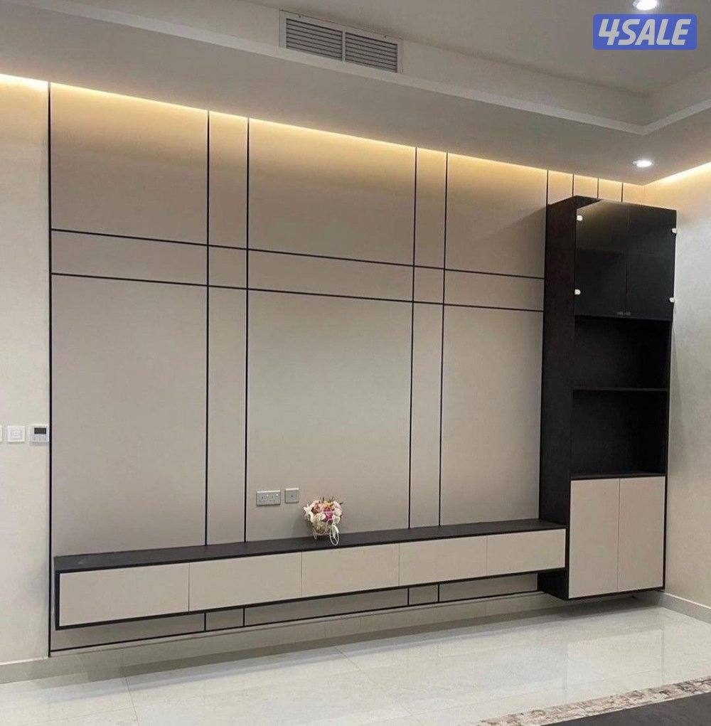 ديكور جبس بورد اسقف قواطع بارتيش جبس بورد اسمنت بورد اصباغ بديل خشب12