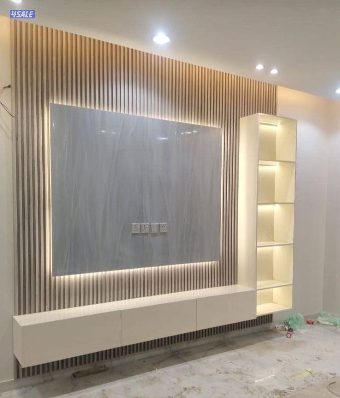 ديكور جبس بورد اسقف قواطع بارتيش جبس بورد اسمنت بورد اصباغ بديل خشب14