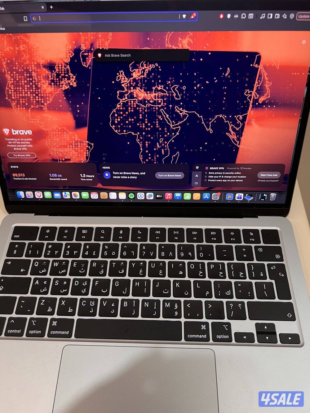 MacBook air m4 مستعمل ٥ اشهر وفي كفاله ٦  اشهر باقي من جرير0