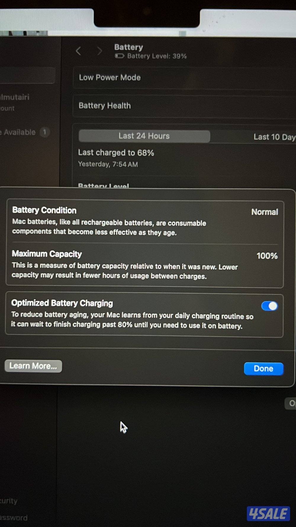 MacBook air m4 مستعمل ٥ اشهر وفي كفاله ٦  اشهر باقي من جرير2