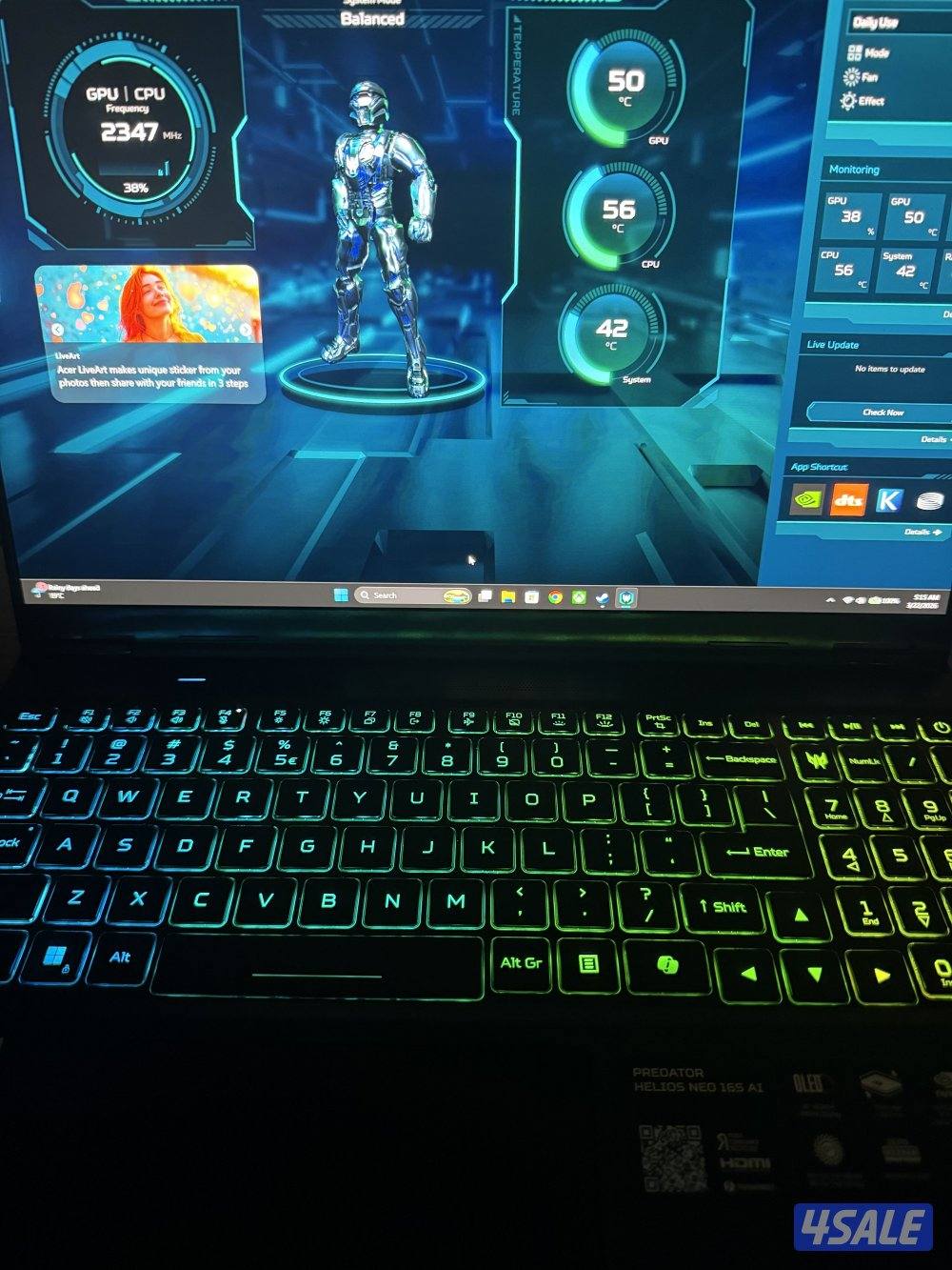 Helios 16 5070ti oled1