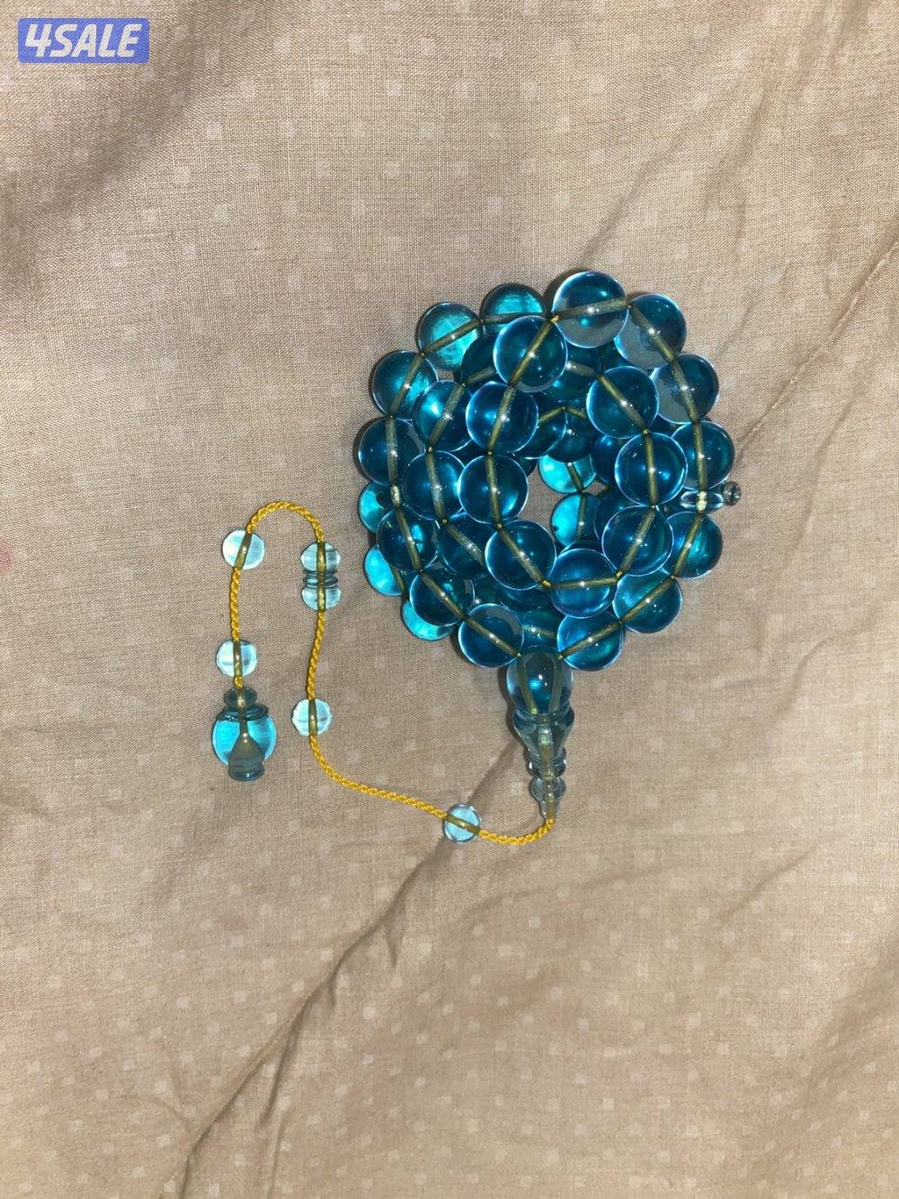 مسباح كاست أمريكي اكوامرين ١٠ملي ٧١خرزه مسباح فيه طول خراطه جملت قرصان2