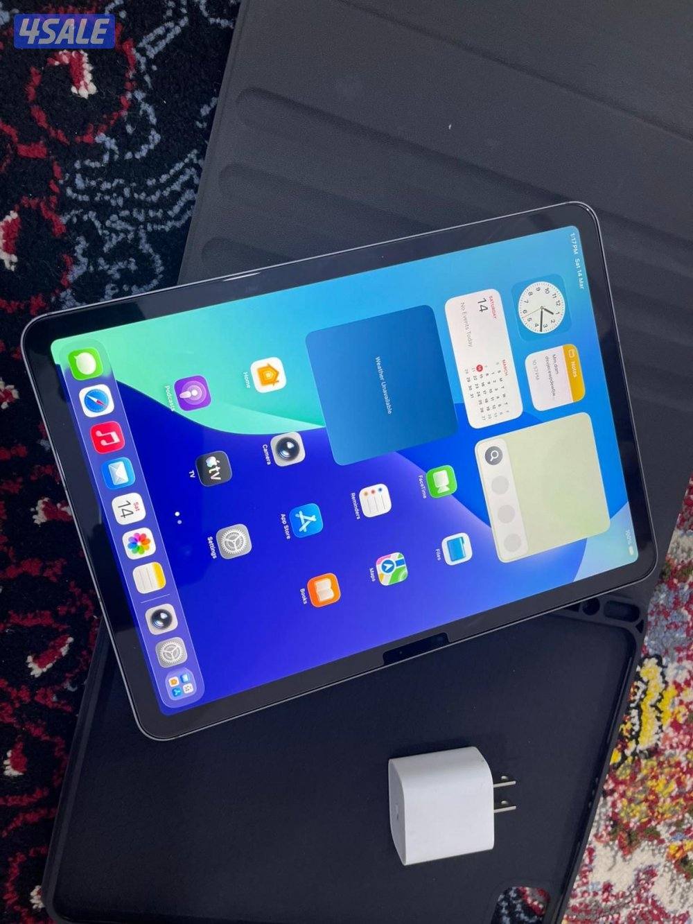 ايباد ابل اير 11 انش m2 بطارية 100 مساحة 256 قيقا شريحة 5g نظيف حيل5