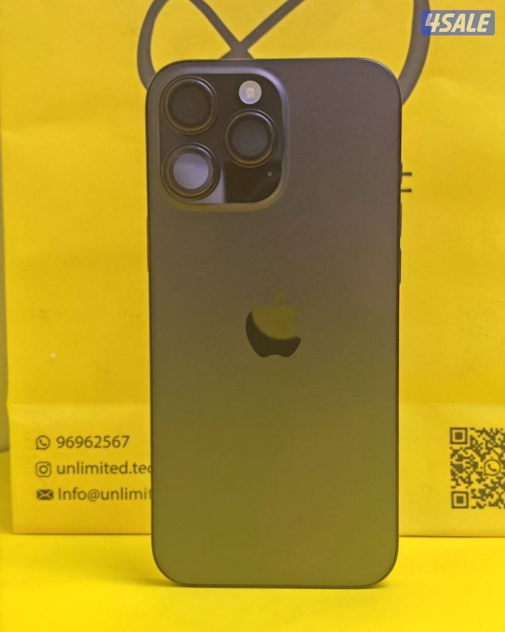 ايفون 16 برو ماكس – 512 جيجا تيتانيوم أسود البطارية 96% مستعمل كالجديد5