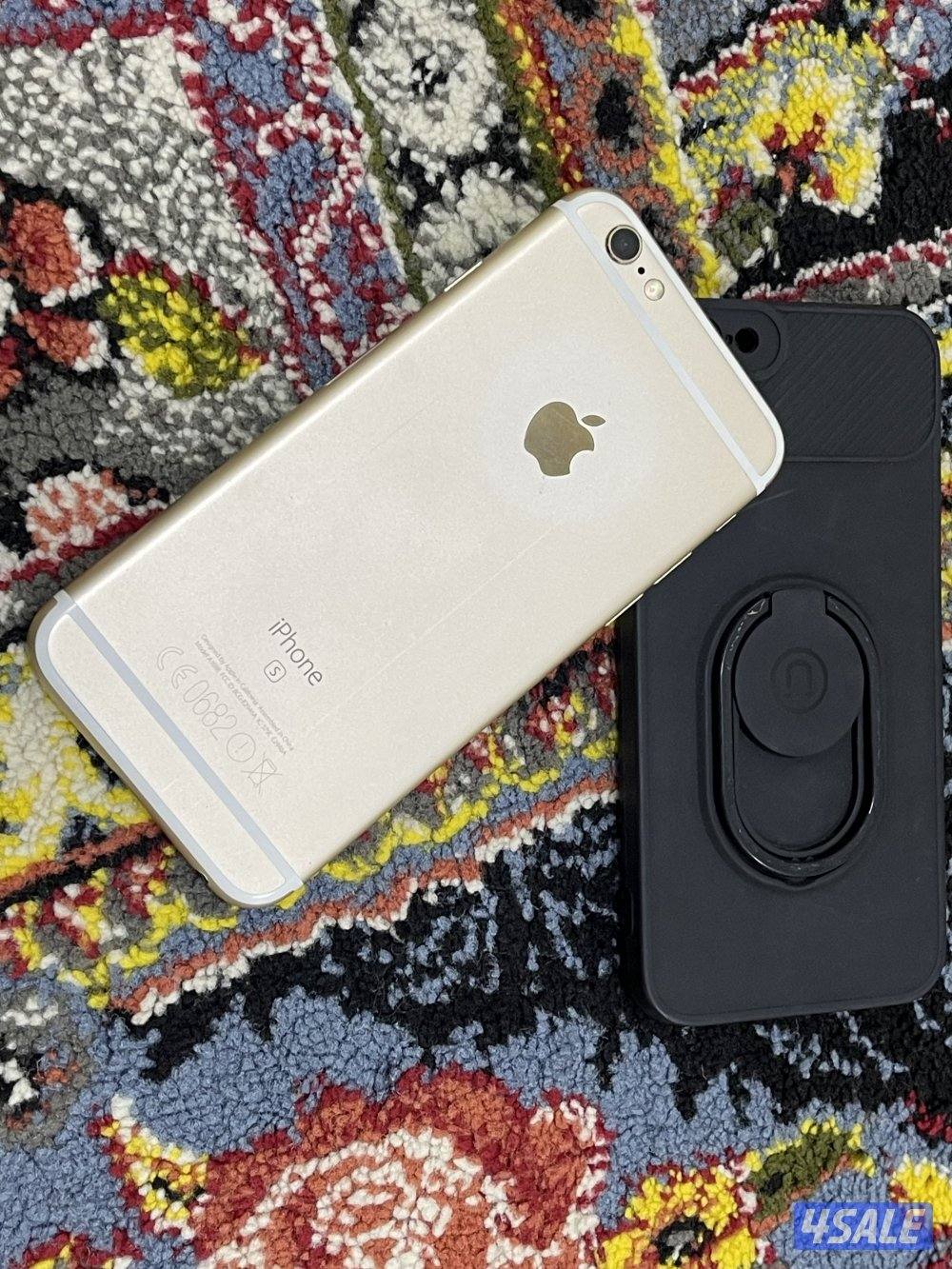 ايفون 6s نظيف 16 قيقا بطارية 78 نظيف وشغال تمام مع كفر7