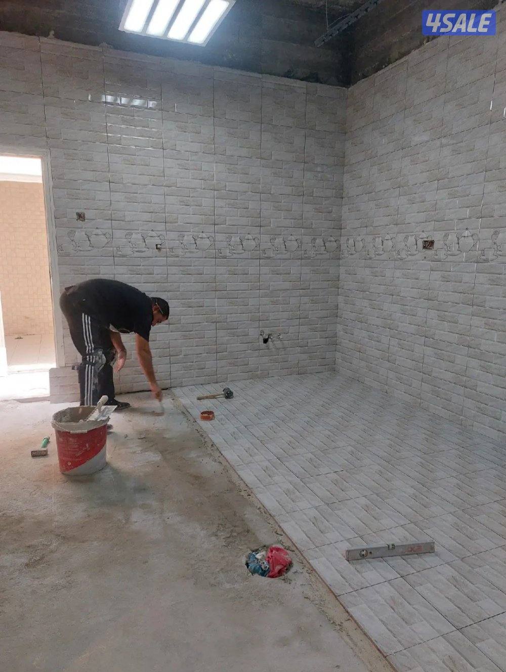 ابو محمد  ترميمات عامه بناء سقف كربي تجديد سراميك حمامات ومطبخ13