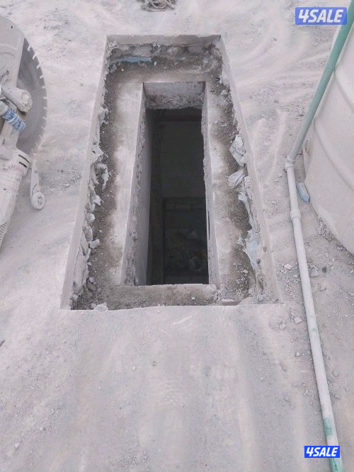 قص خرسانة بالليزر وعمل فتحات الكور دائرة وقص ابواب المصاعد قص الأبواب4
