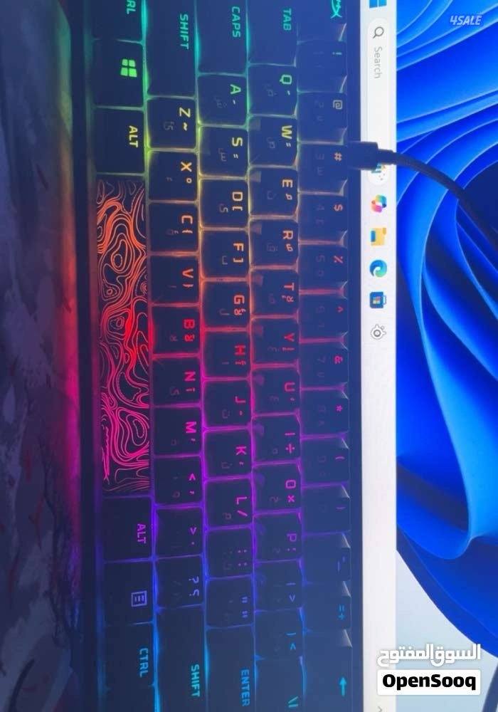 كيبورد للبيع ميكانيكل HyperX alloy origins 60 RED switch نضيف جدا1