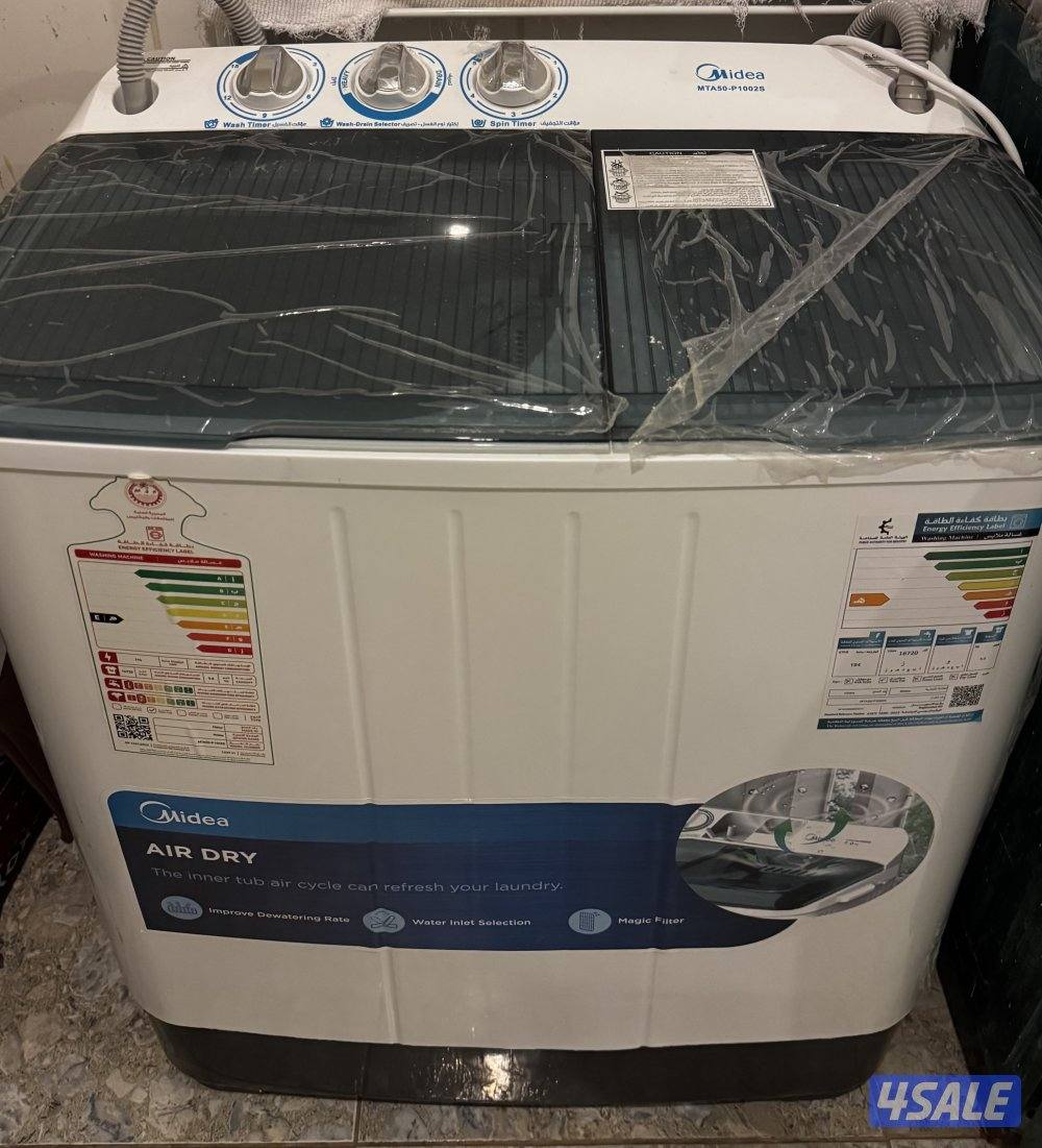 للبيع غساله شبه جديده استخدام 4 مرات فقط نوع ميديا1