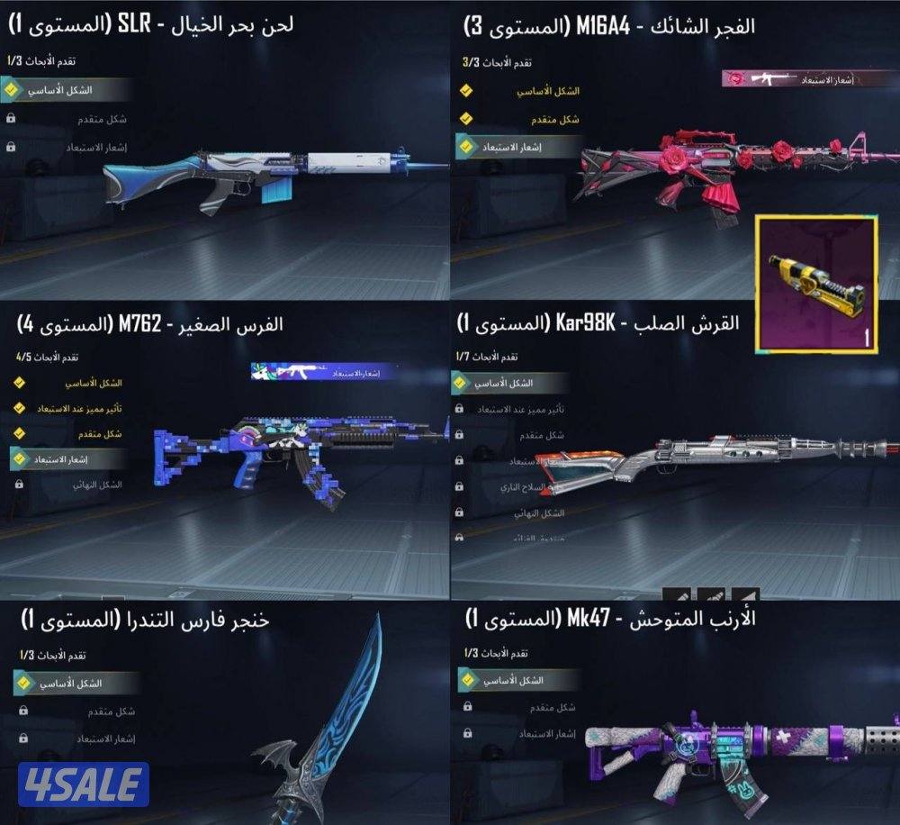 حسابات ببجي منوعه ~ مثك واسلحه✨🔫1