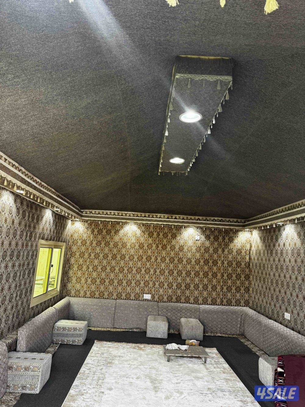 للبسع خيمه جاهزة مع الفرش  قياس 4  في 60