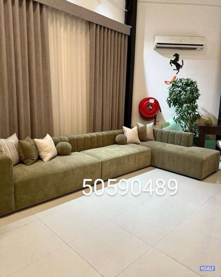 تفصال جميع الموديلات الكنب والستائر علي اجود الخامات سعر المتر0