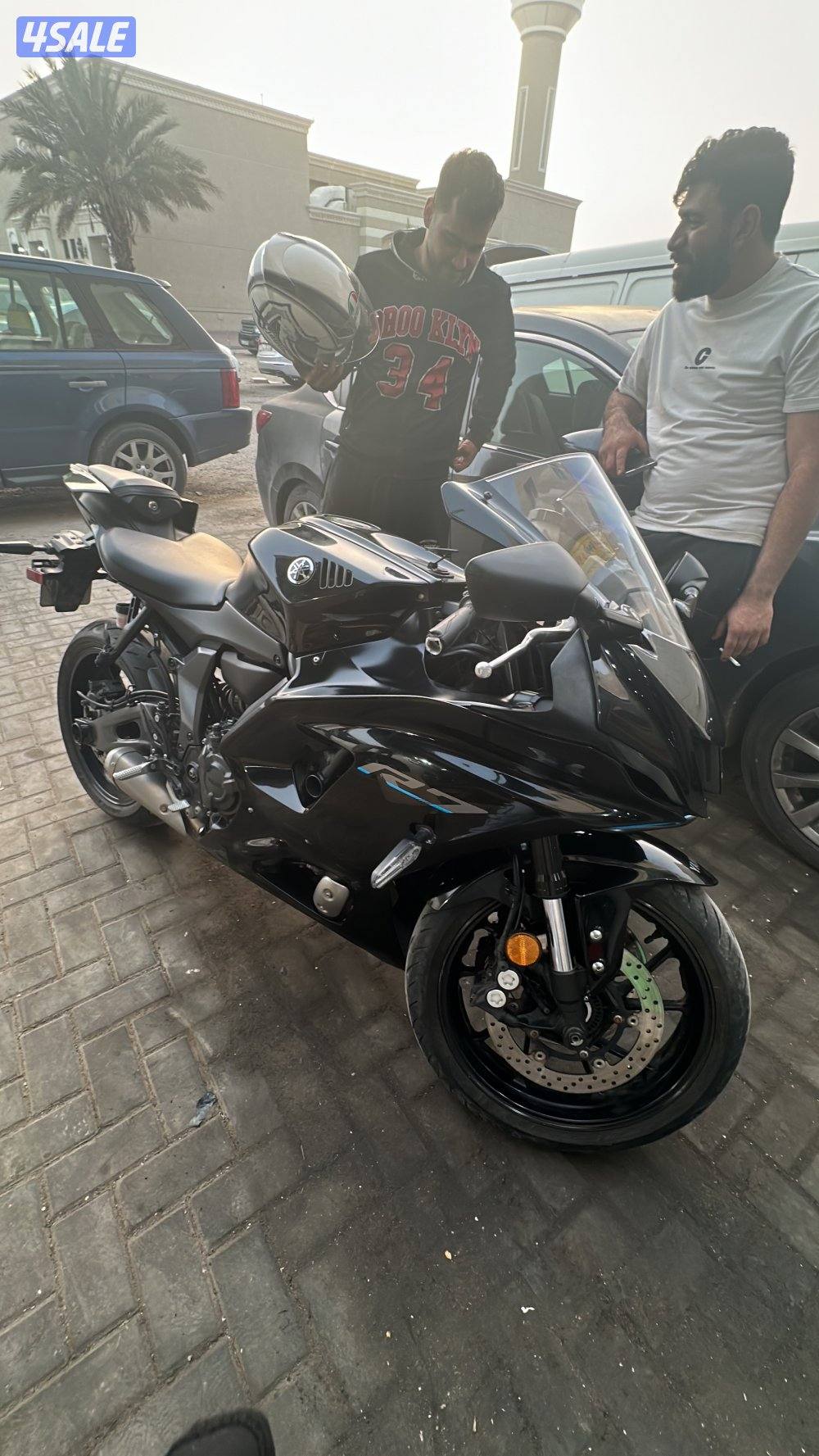 Yamaha r7 2022 black for sale2700 km only ستة ستة عشرة ستين ثلاث اربع1