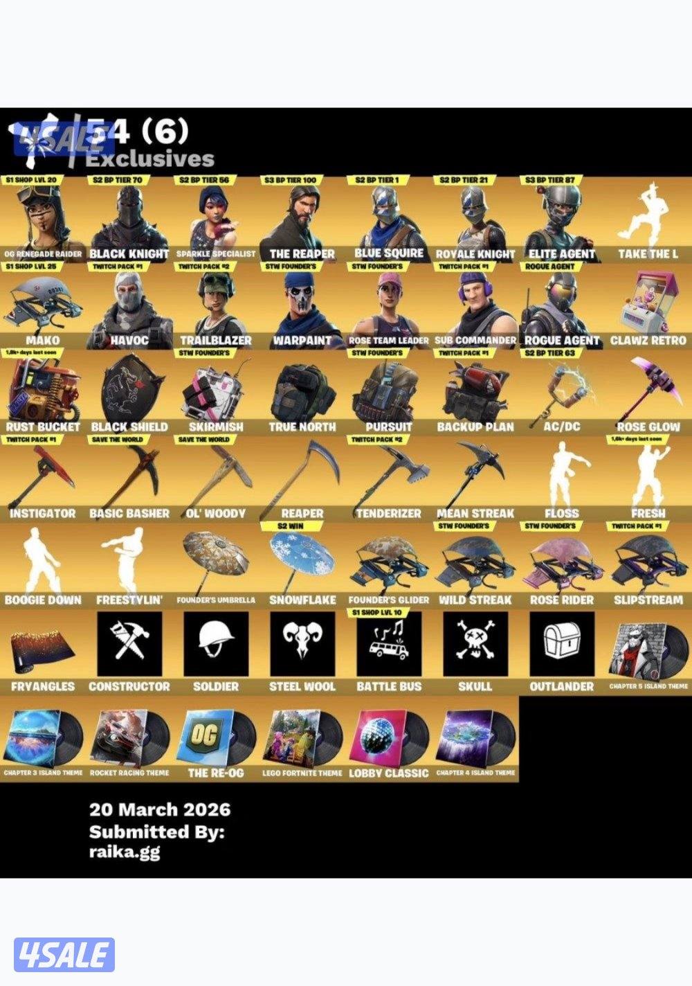 حساب فورتنايت ايبيك بنت الطياره الذهبية + شيطون ايميل اساسي ينربط سوني0