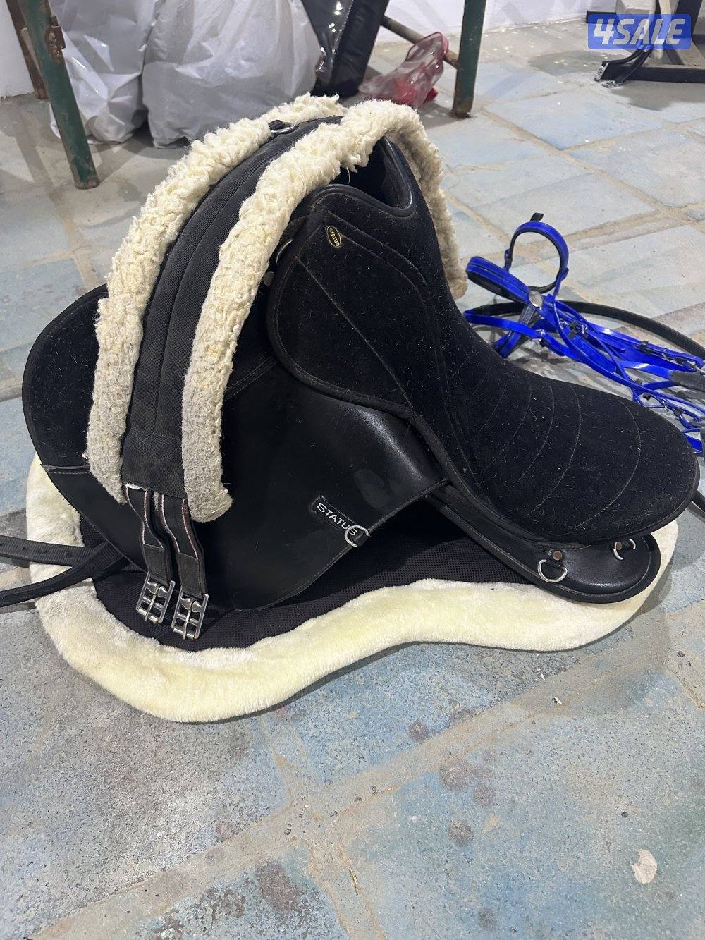 للبيع سرج ستيتس حجم 18 كامل مع اغراضه وسرج جديد0