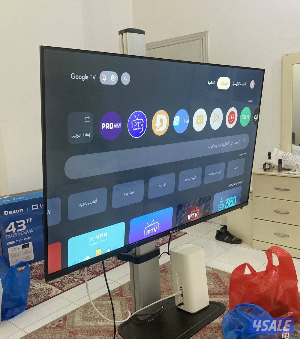 للبيع تلفزيونات 55 و 43 بوصه سمارت 2025 بالكرتون توصيل 24 ساعة0