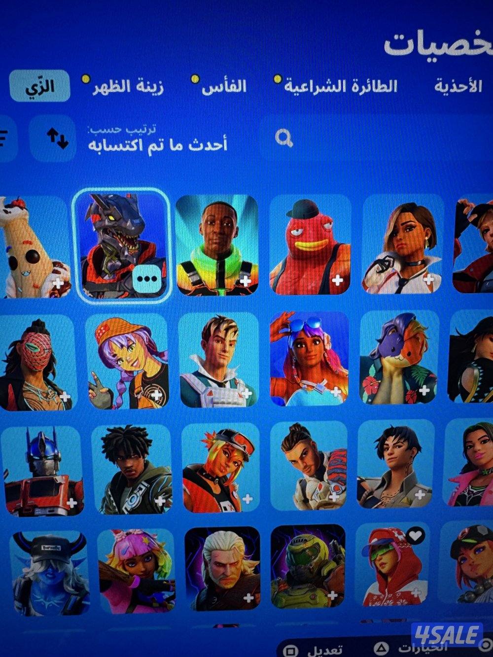 حساب فورت نايت سوني في ١٧٧ سكن وفي أشياء نادره خفيفه تواصل واتس اب8