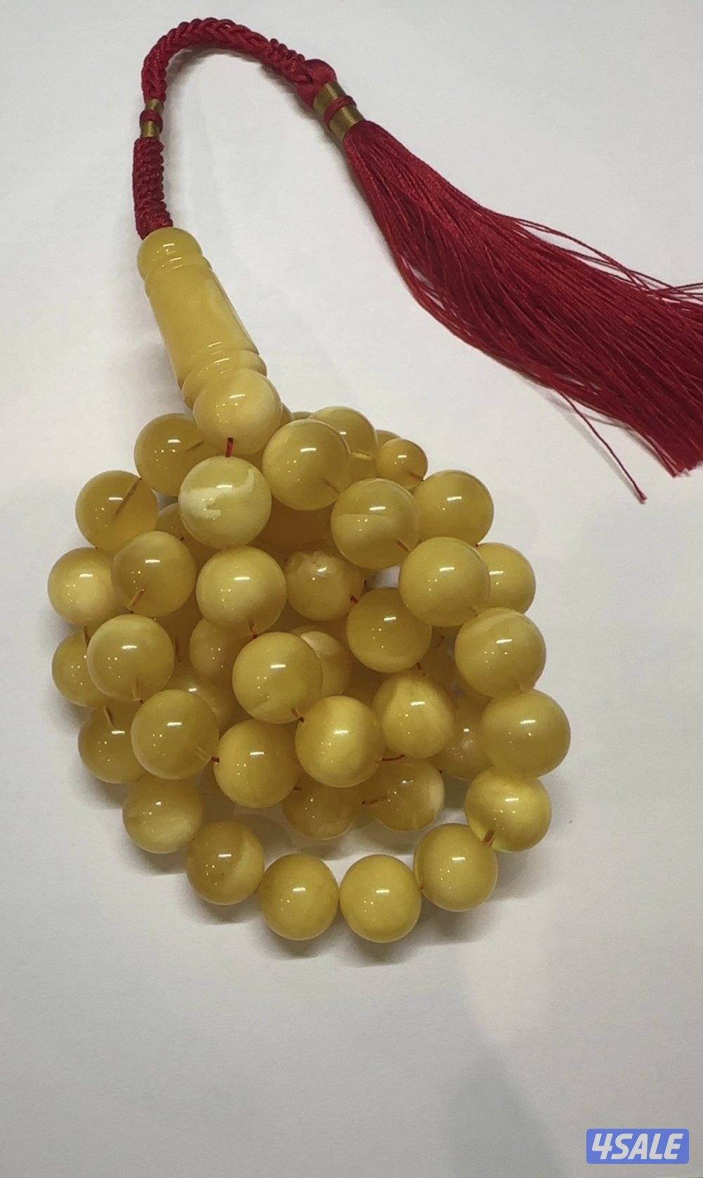 مسباح كهرب 73 جرام 55 خرزة السعر قابل للمساومة بالمعقول0