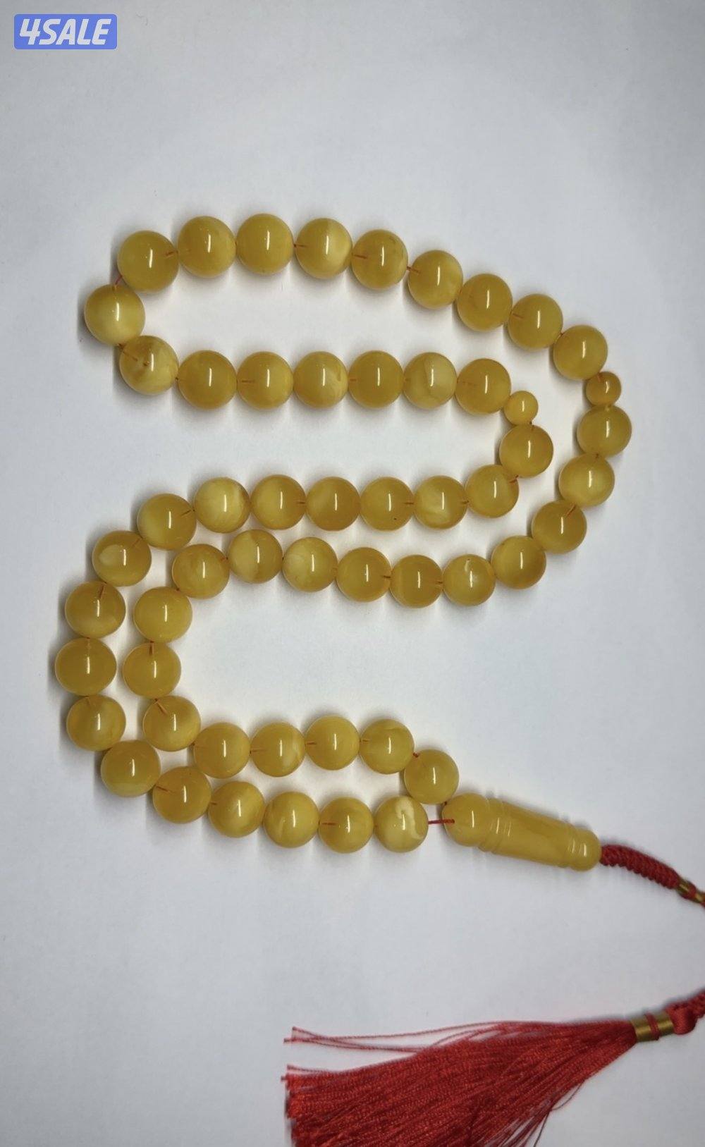 مسباح كهرب 73 جرام 55 خرزة السعر قابل للمساومة بالمعقول1