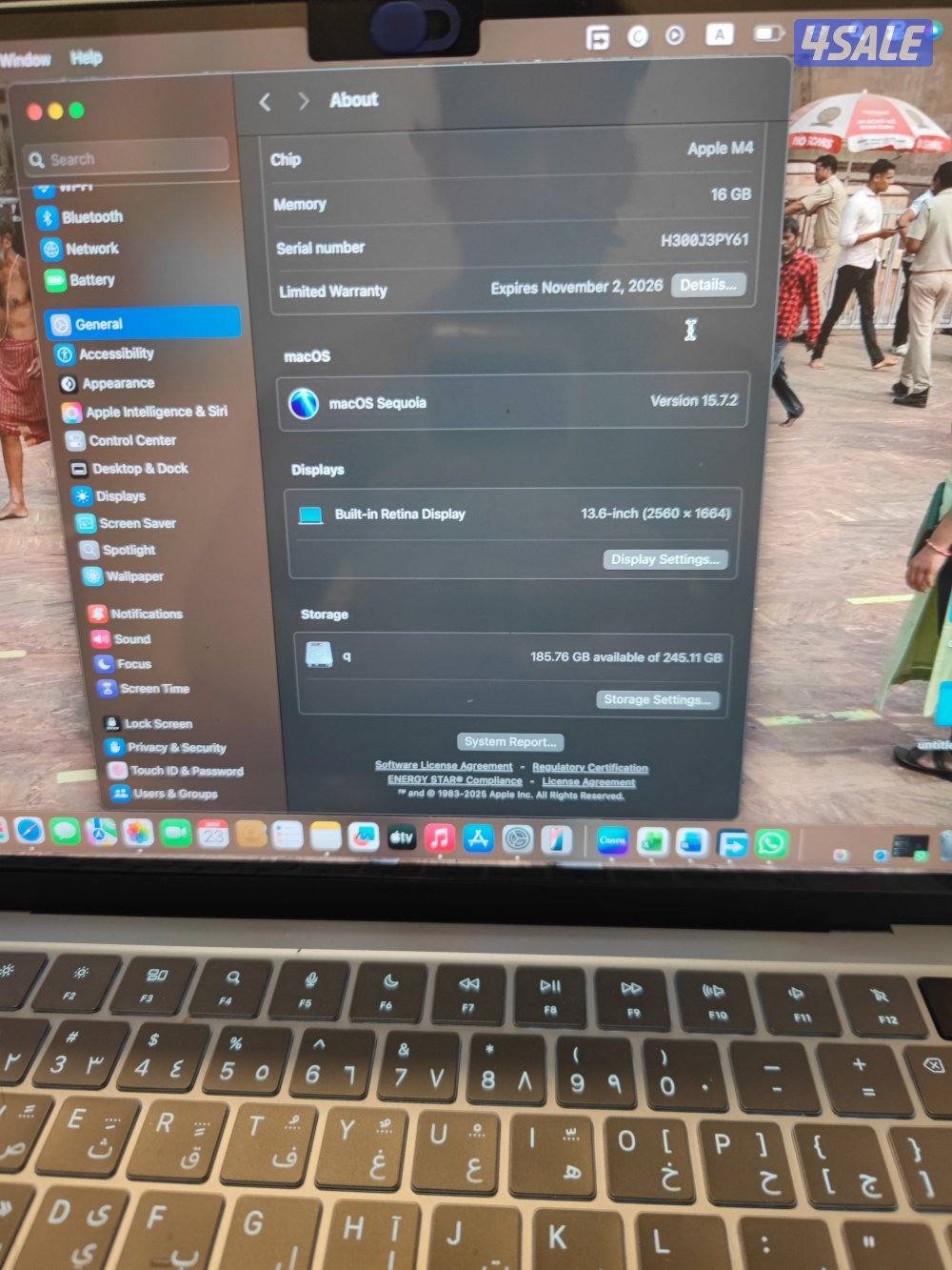 MacBook Air m4 16GB ram 260 GB storage is the new I was only using one4