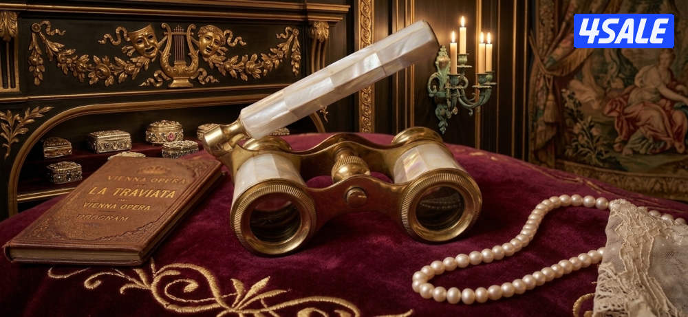 قطعه ملكيه من زمن الفخامةتحفة "عرق اللؤلؤ" النادرة أوبرا جلاس0