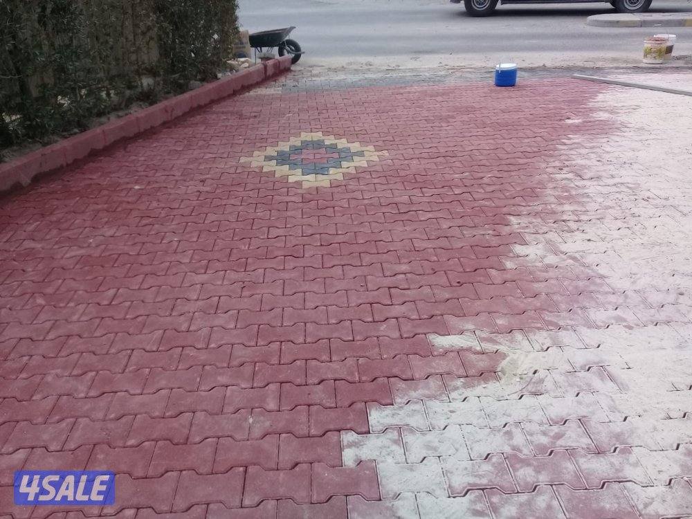 توريد وتركيب جميع انواع البلاط المتداخل والرخام والرصيف وتنسيق الحدائق6