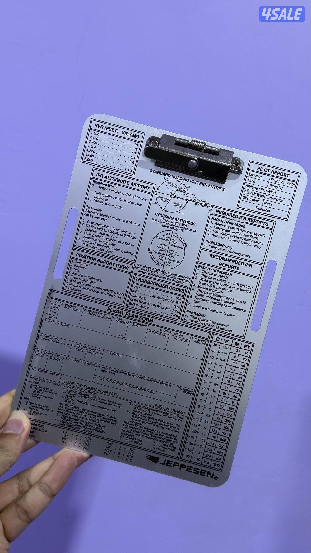 CRP-5 computer, general aviation headset , knee board11