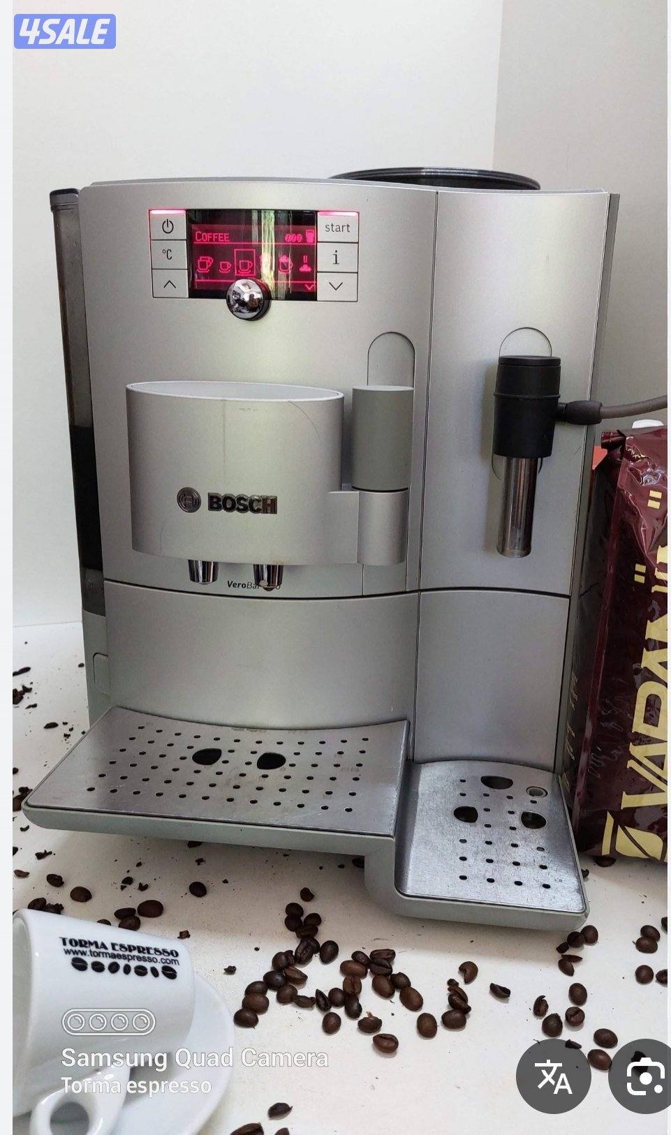 مكاين قهوه اسبريسو احترافيه و اتوماتيك مستعملة بحاله ممتازه10