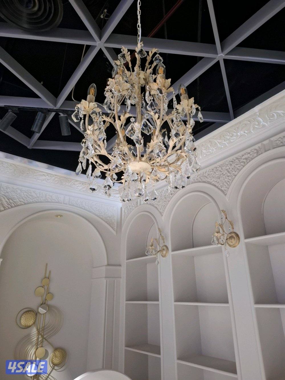 تاسيس وتشطيب جميع اعمال الكهرباء تركيب ثريات تركيب برفيل ليد0