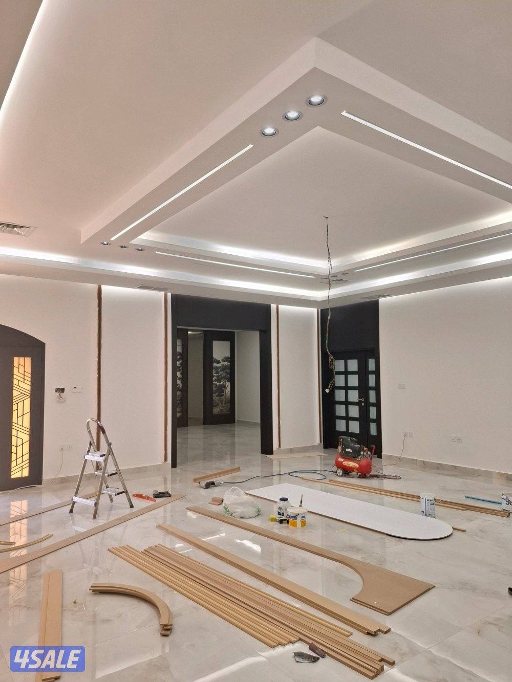 تاسيس وتشطيب جميع اعمال الكهرباء تركيب ثريات تركيب برفيل ليد2