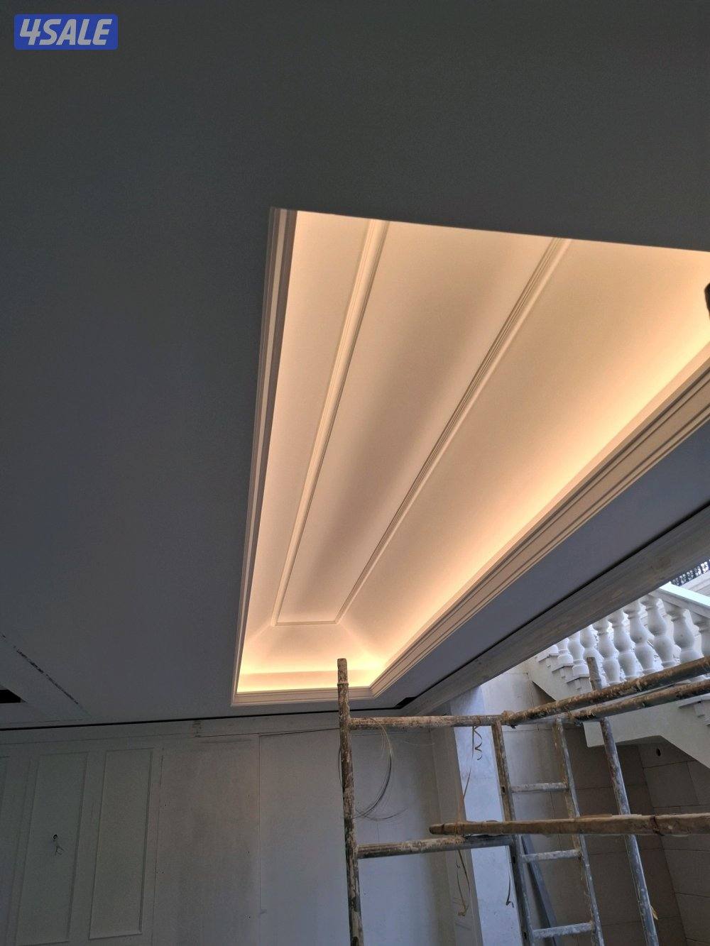 تاسيس وتشطيب جميع اعمال الكهرباء تركيب ثريات تركيب برفيل ليد11