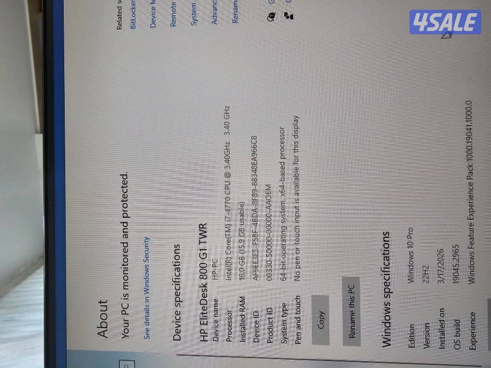 جهاز كمبيوتر hp Core i7 للبيع2