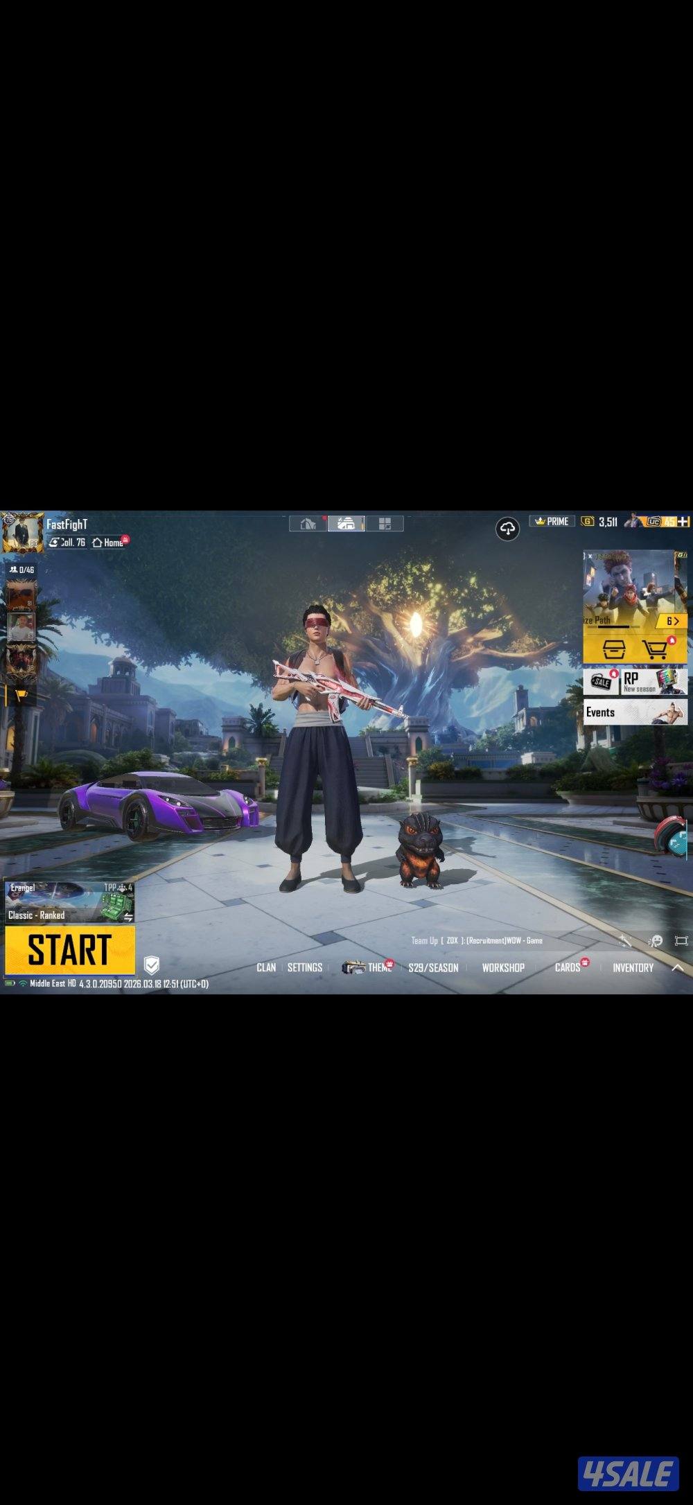 للبيع حساب ببجي سعر خيالي5