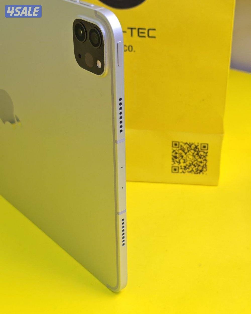 آيباد 11 برو الجيل الرابع 128 جيجا فضي البطارية 92% مستعمل كالجديد7