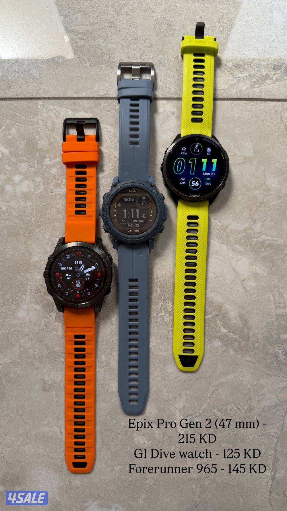 Garmin / Polar / Vertix Fitness smart watches  الاسعار والحالة بالوصف1