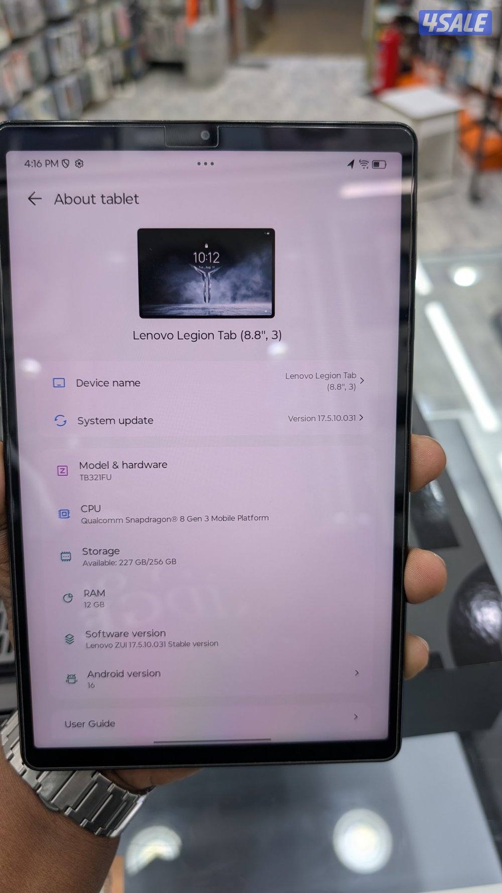 Lenovo legion tab 3rd generation2
