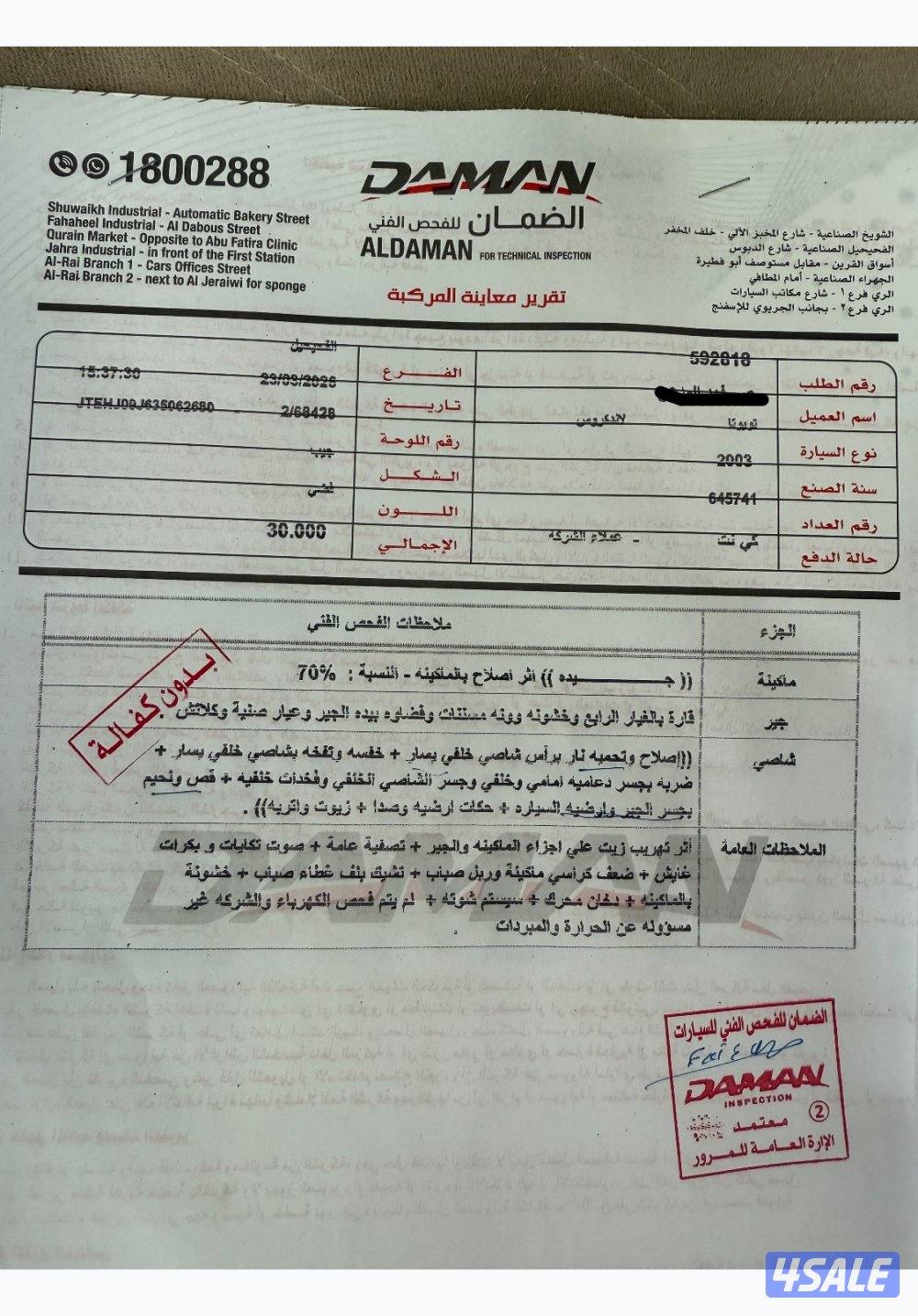 للبيع لاندكروزر ٢٠٠٣ ….4