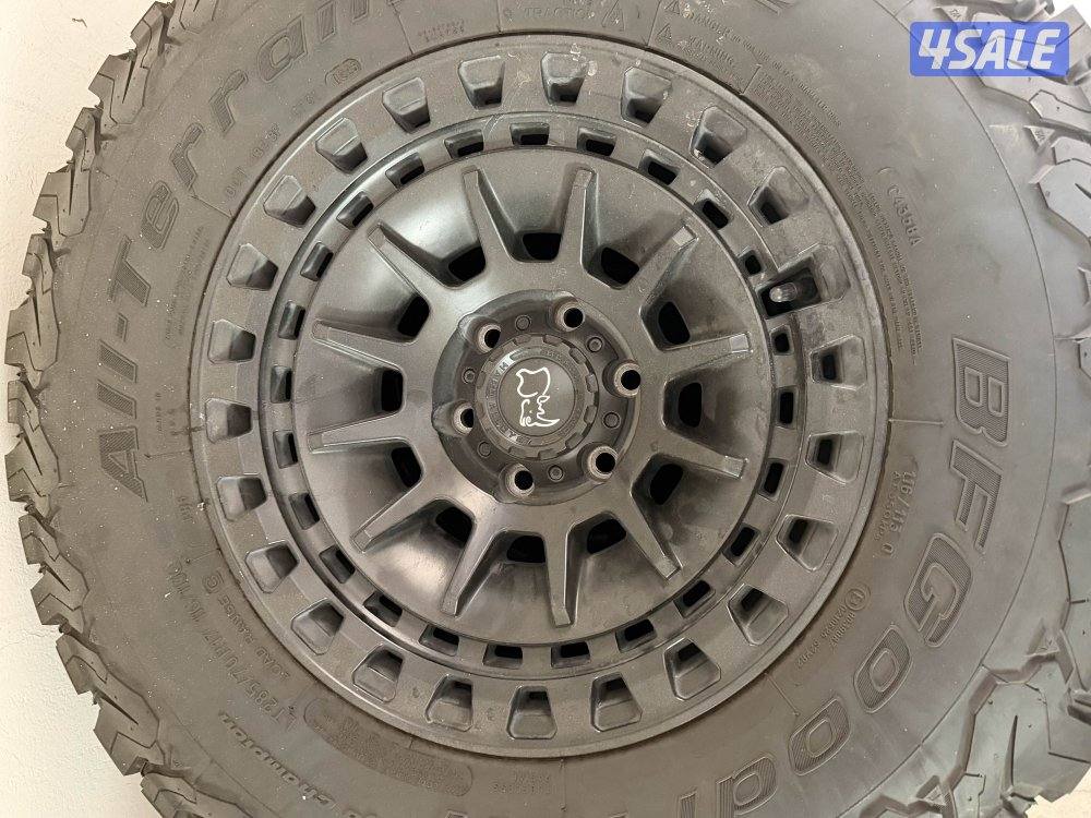 رنقات black rhino مع تواير BF goodrich  كالجديده0