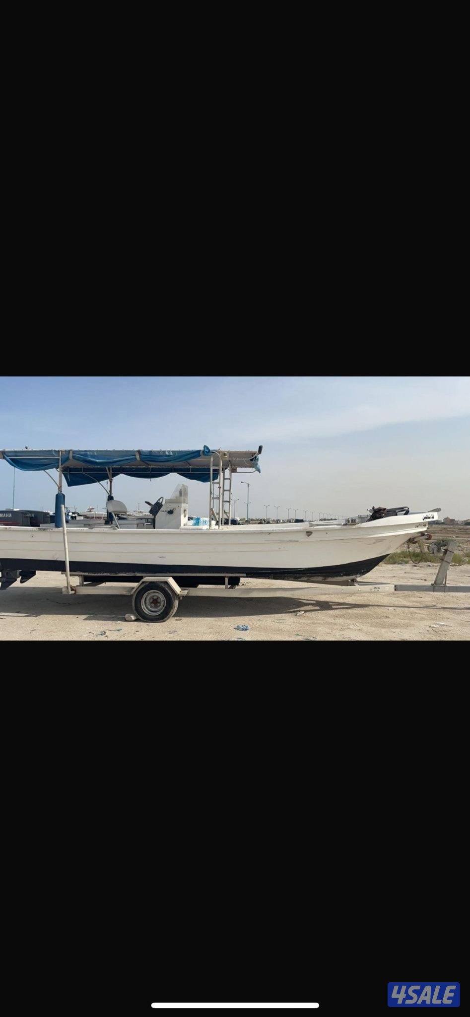 ٢٦قدم الدرازي مكاين١٤٠ياماها ونش وبلاد ومظله وصدافات ونزافتبن وقارمن1